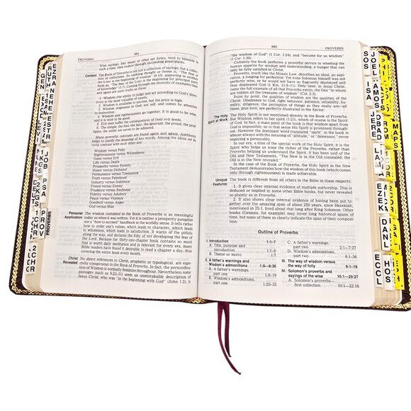 Spirit Filled Life Bible NKJV 2255BG Nelson Burgundy Bonded Leather 1991 - Picture 10 of 16